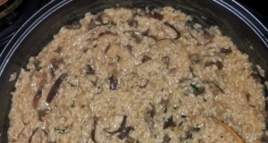 Shiitake and Baby Bella Mushroom Risotto