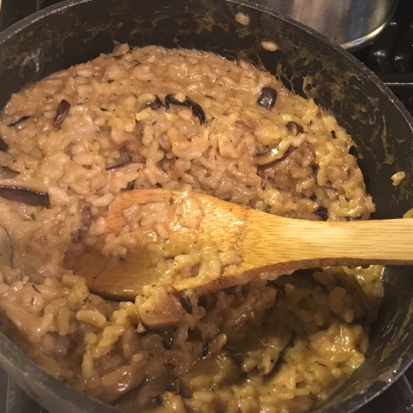 Shiitake and Baby Bella Mushroom Risotto