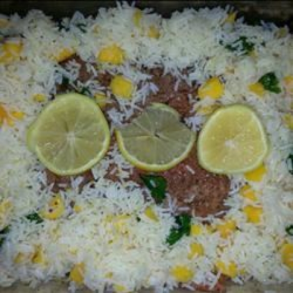 Baked Salmon with Tropical Rice