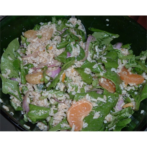 Orange Vinaigrette Brown Rice Salad