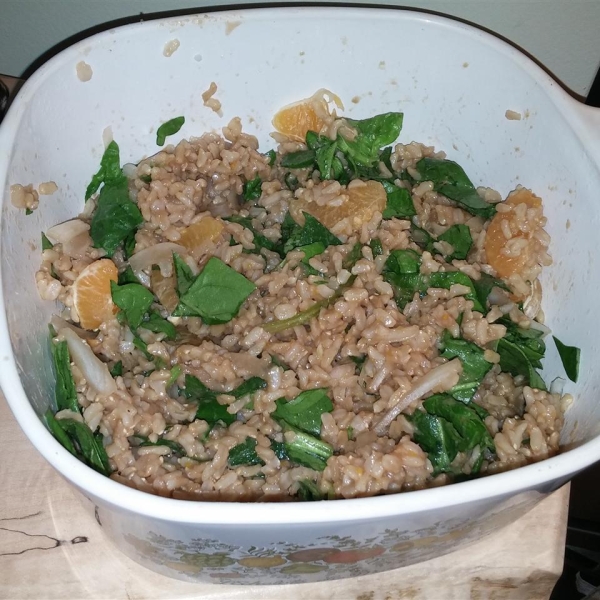 Orange Vinaigrette Brown Rice Salad