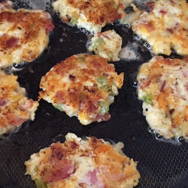 Loaded Mashed Potato Cakes