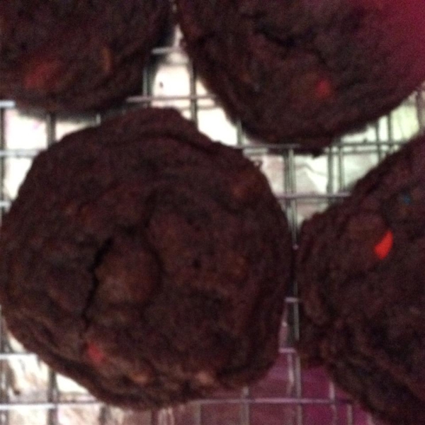 Fluffy Chocolate M&M™ Cookies