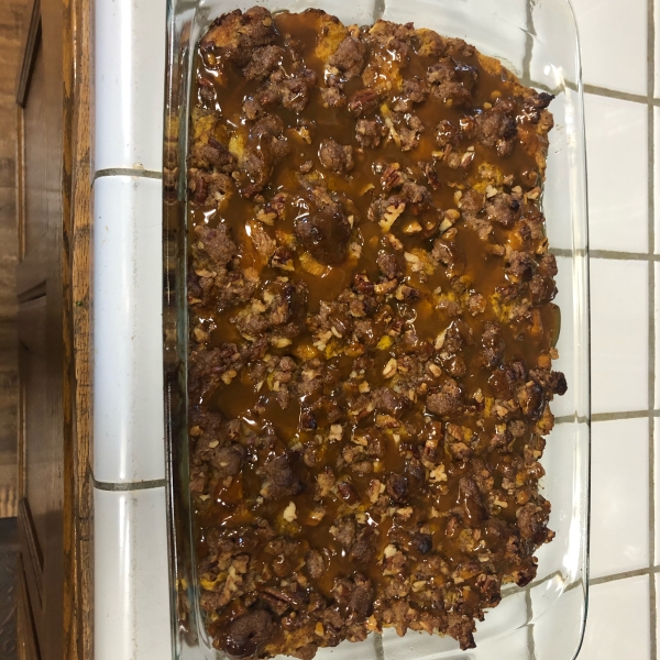 Pumpkin French Toast Bake