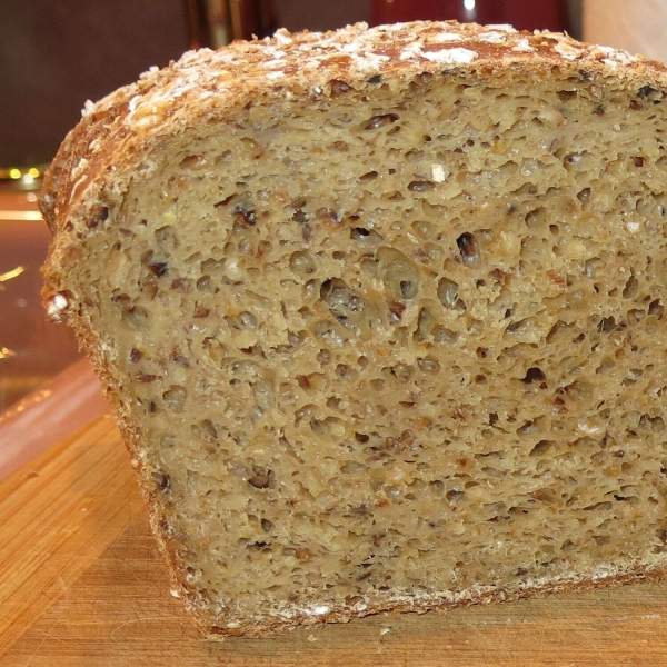 Whole Wheat and Steel-Cut Oats Bread - A Long-Fermentation Bread