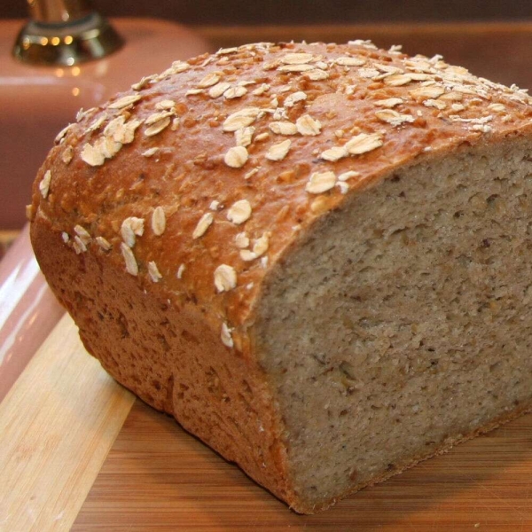 Whole Wheat and Steel-Cut Oats Bread - A Long-Fermentation Bread