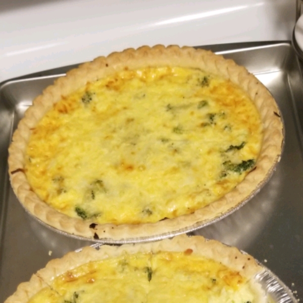 Broccoli and Provolone Quiche