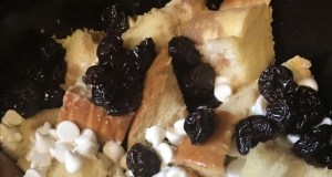 Slow Cooker White Chocolate Bread Pudding