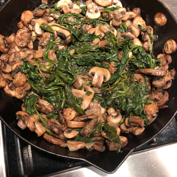 Italian-Style Mushrooms and Spinach