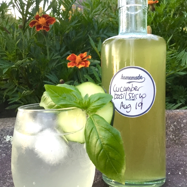 Cucumber-Basil Syrup