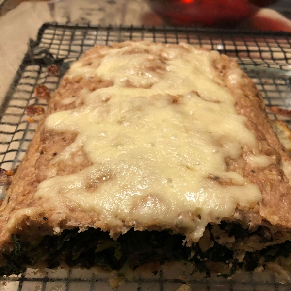 Spinach Stuffed Turkey Meatloaf