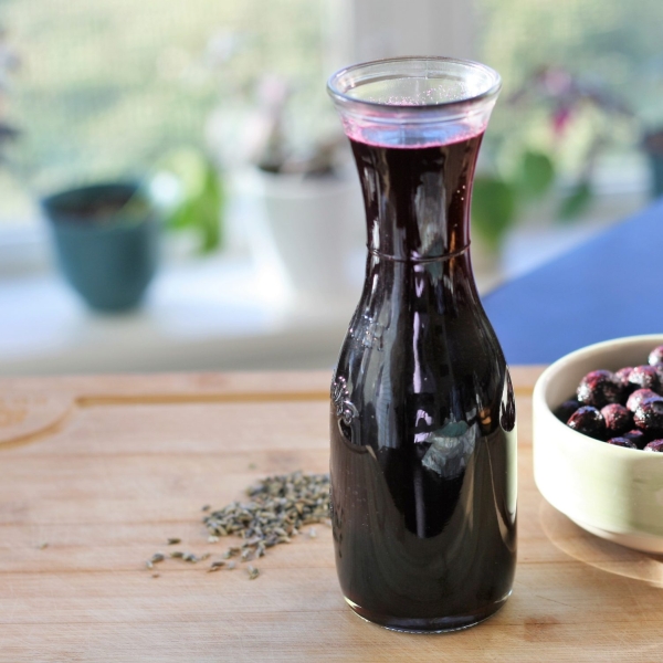 Blueberry-Lavender Simple Syrup