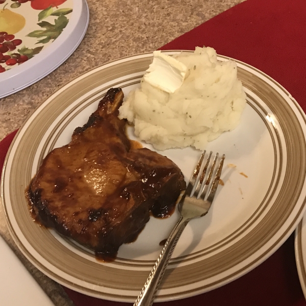 Lemon Barbeque Pork Chops