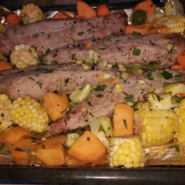 Herb Roasted Pork Loin and Potatoes