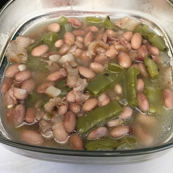 Mexican Pintos with Cactus