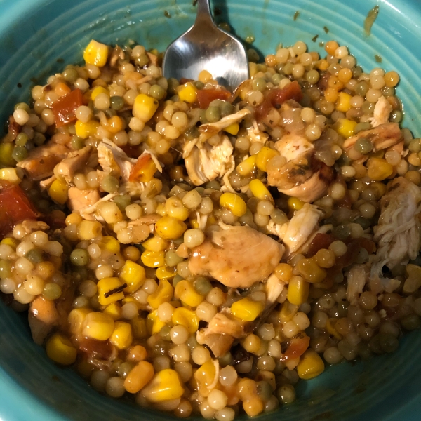 Creamy Chicken with Corn, Tarragon and Tomatoes