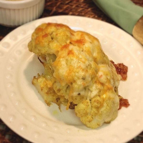 Curry and Cheese Cauliflower