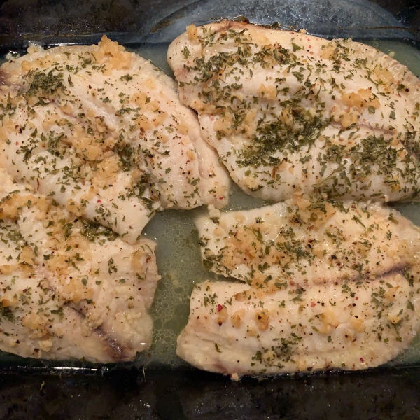 Lemon Garlic Tilapia