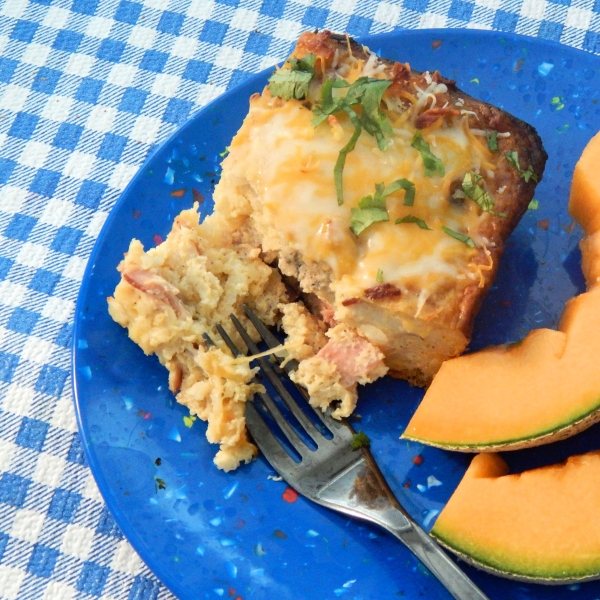 Loaded Overnight Breakfast Casserole