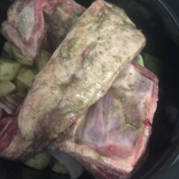 Slow Cooker Roasted Leg of Lamb