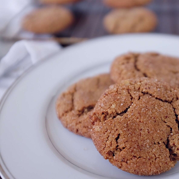 Gluten-Free Gingersnap Cookies