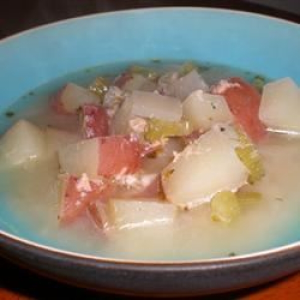 Lemon Salmon Soup