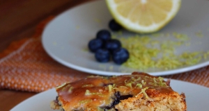 Lemon Yogurt Cake with Blueberries