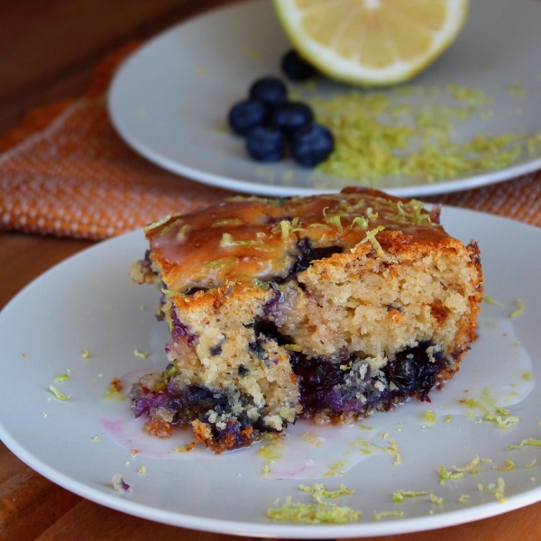 Lemon Yogurt Cake with Blueberries