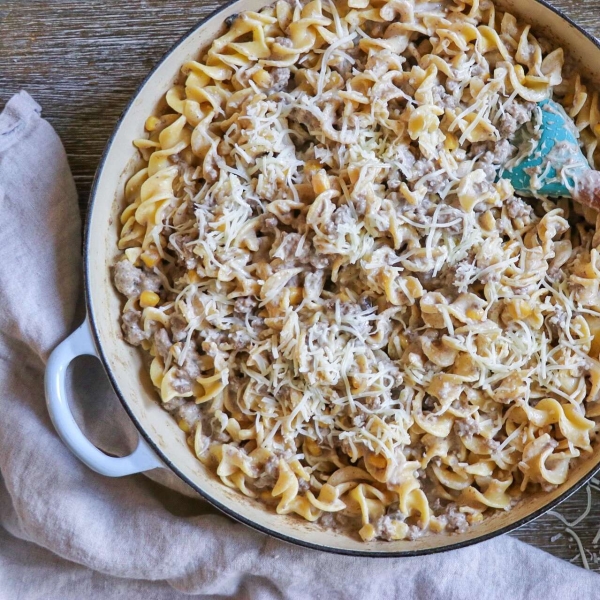 Creamy Ground Beef and Noodles