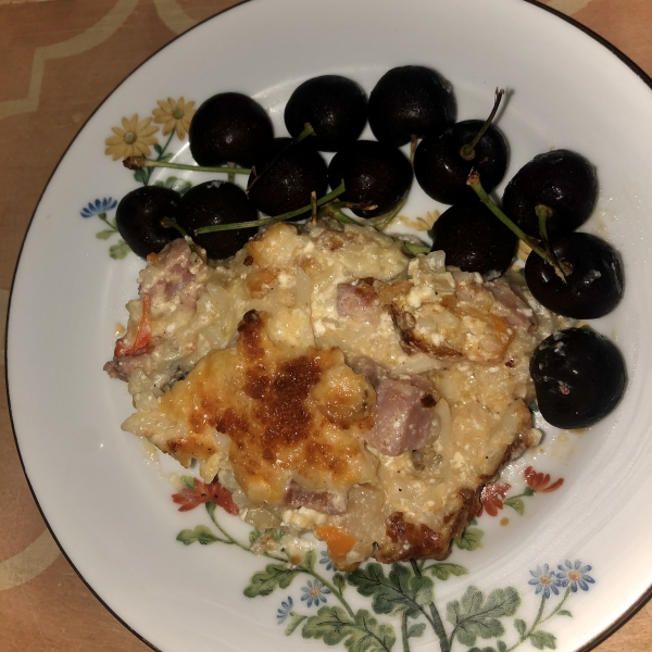 Cheesy Ham and Hash Brown Casserole