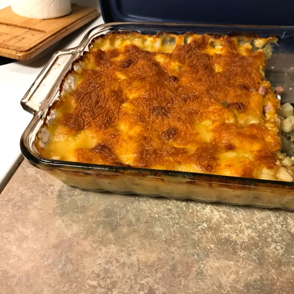 Cheesy Ham and Hash Brown Casserole