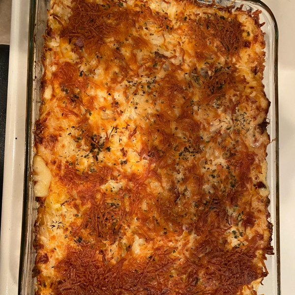 Cheesy Ham and Hash Brown Casserole