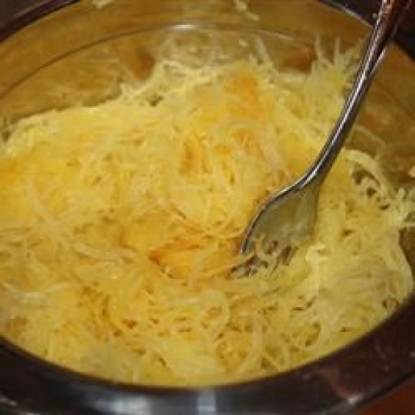 Yummy Garlicky Spaghetti Squash