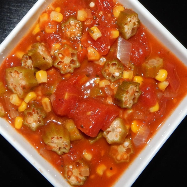 Bayy's Vegan Stewed Okra