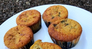 Almond Flour Blueberry Nut Muffins