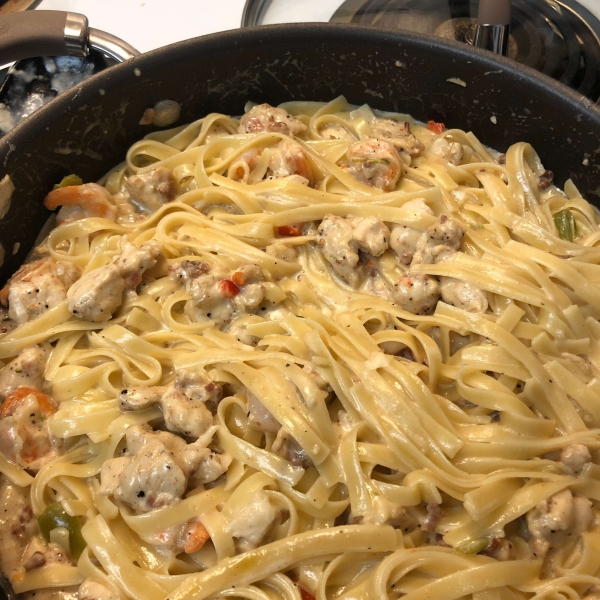 Homemade Chicken Fettuccine