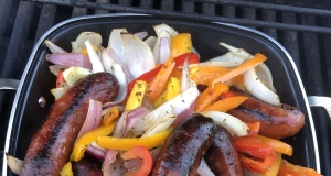 Grilled Italian Sausage with Peppers and Onions