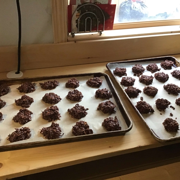 No-Bake Chocolate Coconut Cookies