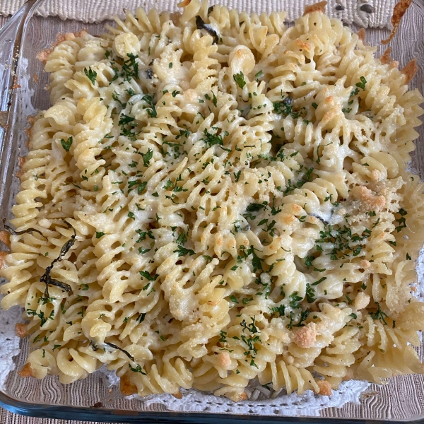 Baked Lemon-Basil Pasta