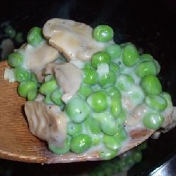 Creamy Mushroom Peas