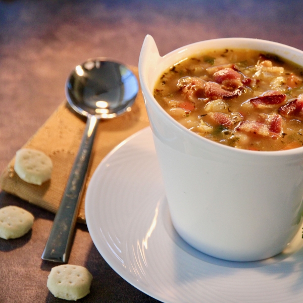 Bean, Bacon and Pepper Soup