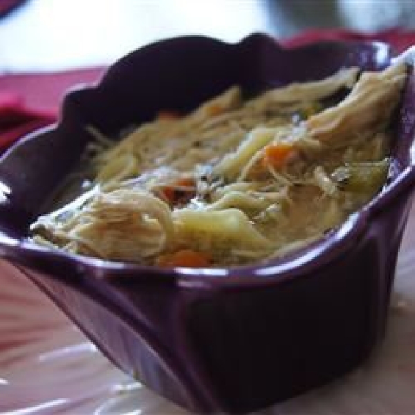 Great-Aunt Nina's Noodles and Chicken