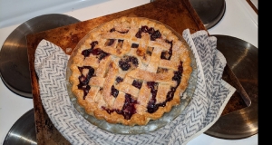 Blueberry, Goat Cheese, and Basil Pie