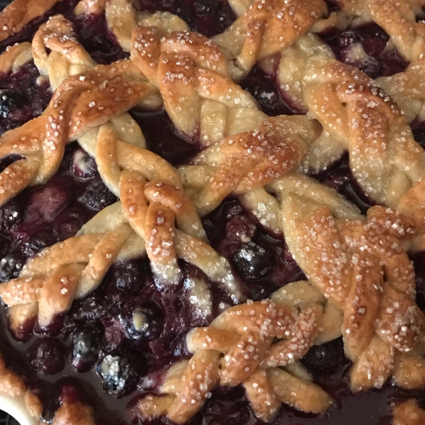 Blueberry, Goat Cheese, and Basil Pie