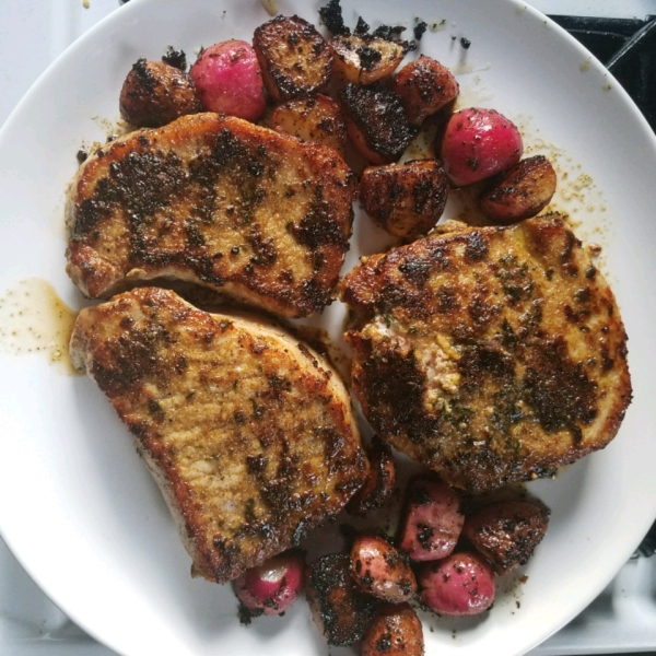 Coriander and Cumin Rubbed Pork Chops