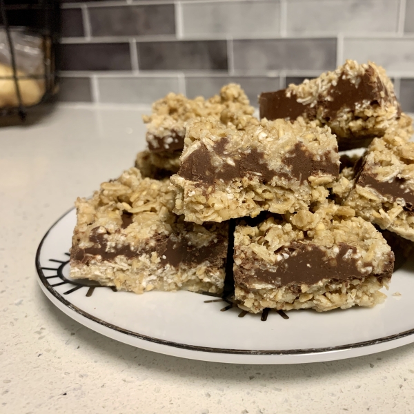 No Bake Chocolate Oat Bars