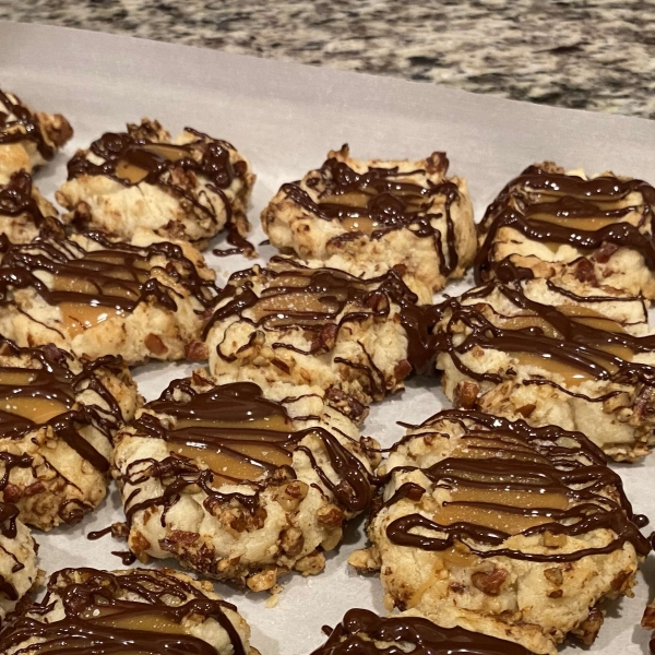 Salted Caramel Chocolate Pecan Cookies