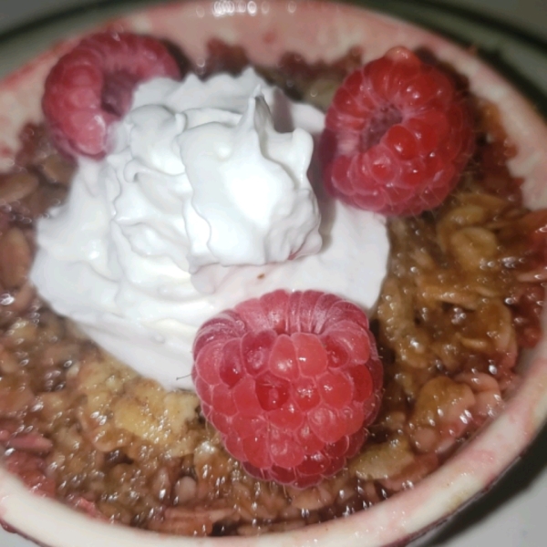 Raspberry Peach Crumble