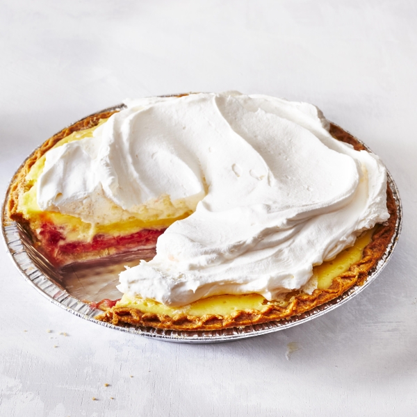 Rhubarb Cheesecake Pie