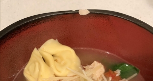 Quick Tortellini Rotisserie Chicken Soup